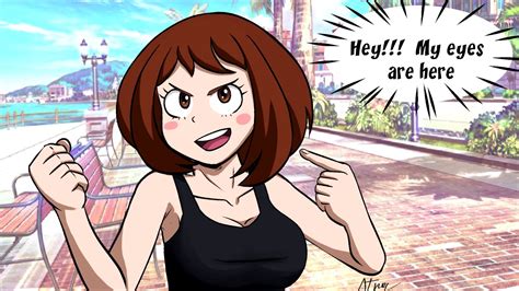 However, she was wearing something that turned all the villains on and then some. . Mha uraraka porn